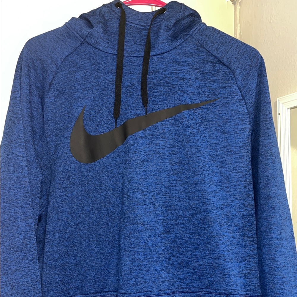 Nike Royal Blue Hoodie with Black Swoosh - Picture 2 of 6